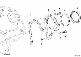 ENGINE BLOCK MOUNTING PARTS diagram for BMW 7 Series E23 728i