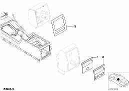 INDIVIDUAL WOOD COVER FOR REAR CONSOLE diagram for BMW 7 Series E38 730i