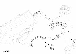 Unterdrucksteuerung-Motor diagram for BMW 3 Series E46 M3