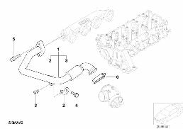 EMISSION CONTROL diagram for BMW 3 Series E46 320d