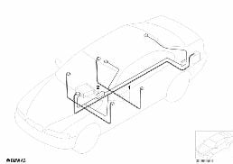 AUDIO WIRING HARNESS diagram for BMW 3 Series E46 M3