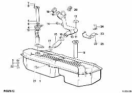 FUEL TANK/FUEL FEED diagram for BMW 3 Series E30 325i