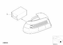 Kit de montage feu ar facelift 2000 diagram for BMW 5 Series E39 525td