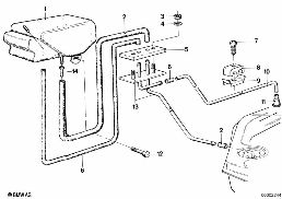 EXPANSION TANK/TUBING diagram for BMW 5 Series E12 525