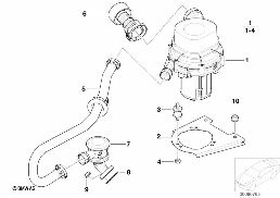 EMISSION CONTROL-AIR PUMP diagram for BMW Z3 E36 M