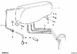 EXPANSION TANK/TUBING diagram for BMW 5 Series E12 525