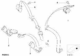 SAFETY BELT REAR diagram for BMW 3 Series E46 318i