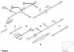 Divers faisceaux additionnels diagram for BMW 5 Series E39 525td