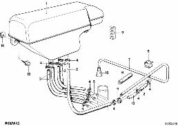 EXPANSION TANK/TUBING diagram for BMW 7 Series E23 745i