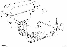 EXPANSION TANK/TUBING diagram for BMW 7 Series E23 735i