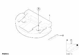 TRUNK TRAY BREAKDOWN KIT diagram for BMW 3 Series E46 M3