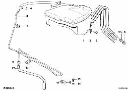 EXPANSION TANK/TUBING diagram for BMW 5 Series E28 535i