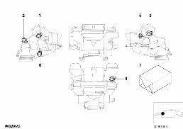 Commande electr.climatiseur automatique diagram for BMW 5 Series E39 525td