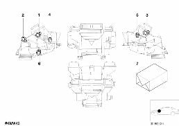 Commande electr.climatiseur automatique diagram for BMW 5 Series E39 525td