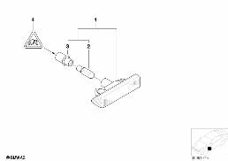ADDITIONAL TURN INDICATOR LAMP diagram for BMW X5 E53 3.0d