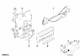 SINGLE PARTS, SA 629, TRUNK diagram for BMW X5 E53 3.0i
