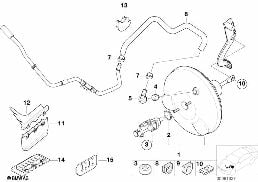 Fren servosu, Vakum diagram for BMW 3 Series E46 318d