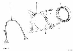 ENGINE BLOCK MOUNTING PARTS diagram for BMW 3 Series E30 325e
