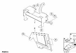 Элементы крепления системы навигации diagram for BMW 3 Series E46 318Ci