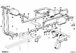 FUEL PUMP/FUEL FILTER diagram for BMW 3 Series E21 323i