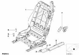 FRONT SEAT BACKREST FRAME