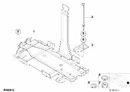 BATTERY TRAY diagram for BMW 3 Series E46 M3