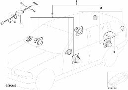 SOUND MODUL SYSTEM diagram for BMW 3 Series E46 318d
