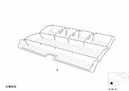 Vana zavazadlového prostoru univerzální diagram for BMW X5 E53 4.4i