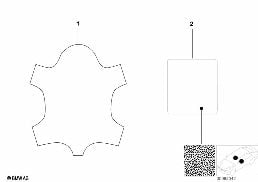 YARDED MATERIAL, LEATHER OREGON diagram for BMW 3 Series E46 318i
