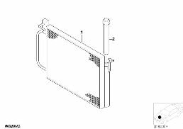 Kondenzátor klimatizace diagram for BMW X5 E53 4.4i