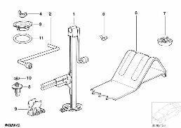 CAR TOOL/LIFTING JACK diagram for BMW 3 Series E36 323i