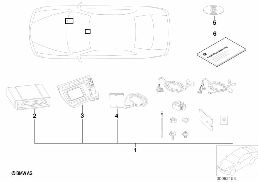 Navigace bez SA 602 / pouze náhrad. díly diagram for BMW 3 Series E46 320Ci