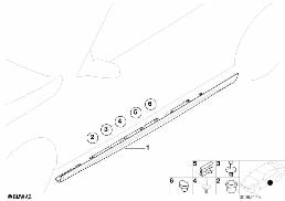 M 커버, 로커패널 / 휠 하우스 diagram for BMW 3 Series E46 318Ci