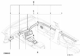 Equipement ult., bois préc., Vavona diagram for BMW 5 Series E39 525td