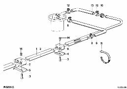 FUEL SUPPLY diagram for BMW 5 Series E28 535i