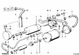 FUEL PUMP/FUEL FILTER diagram for BMW 7 Series E23 735i
