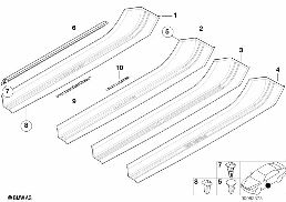COVER, ENTRANCE diagram for BMW Z3 E36 1.9