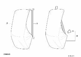 HARDTOP HOLDER/WALL-MOUNTED diagram for BMW 3 Series E36 M3