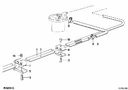 FUEL SUPPLY diagram for BMW 5 Series E12 518i