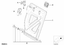SEAT, REAR, SEAT FRAME, RIGHT diagram for BMW 3 Series E46 325xi
