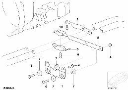 SUSPENSION PARTS EXHAUST diagram for BMW 3 Series E46 325i