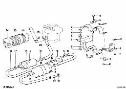 FUEL PUMP/FUEL FILTER diagram for BMW 5 Series E28 535i