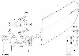 FRONT DOOR-HINGE/DOOR BRAKE