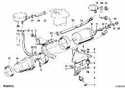 ปั๊มน้ำมันเชื้อเพลิง diagram for BMW 3 Series E30 318i