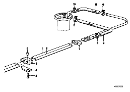 FUEL PIPE AND MOUNTING PARTS