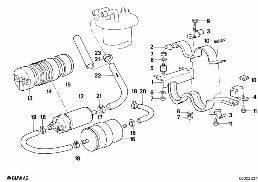 FUEL PUMP/FUEL FILTER diagram for BMW 5 Series E28 535i