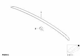 Aile arrière BMW Motorsport diagram for BMW 5 Series E39 525td