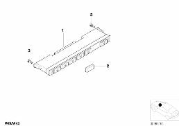 SWITCH UNIT, CENTER CONSOLE diagram for BMW 3 Series E46 318i