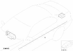 RETROFIT KIT, NAVIGATION WITH MONITOR diagram for BMW 7 Series E38 740i