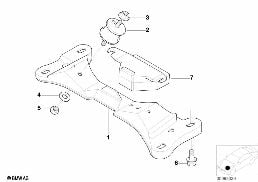 Getriebeaufhängung/Schaltgetriebe diagram for BMW 3 Series E46 M3